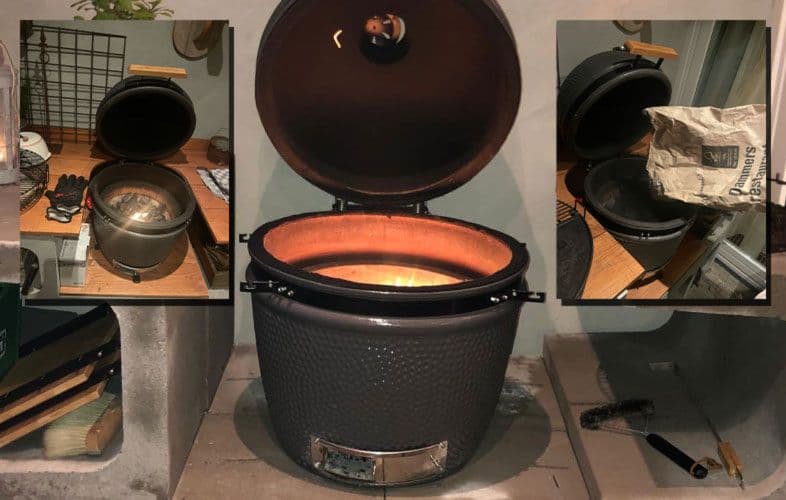 Dammers houtskool in de Grill Guru large